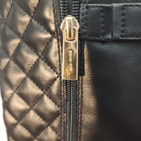 Michael Kors Boots Womens 6 Girls  4 Riding Knee High Vegan Leather Black - Picture 5 of 10